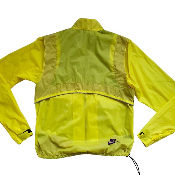 Vintage Nike ACG Windbreaker Jacket Mens Medium Neon Yellow Hiking 90s - Picture 8 of 13